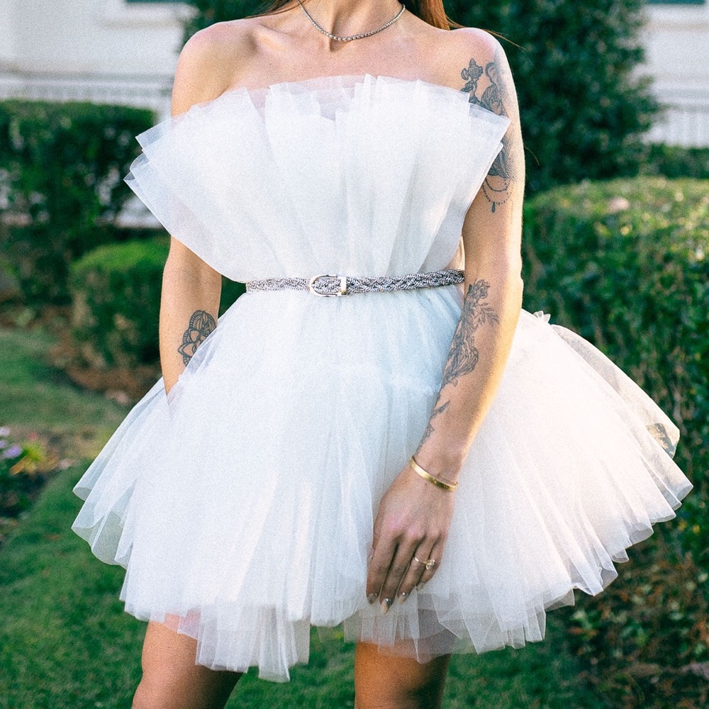 Untamed Petals Tulle Dress